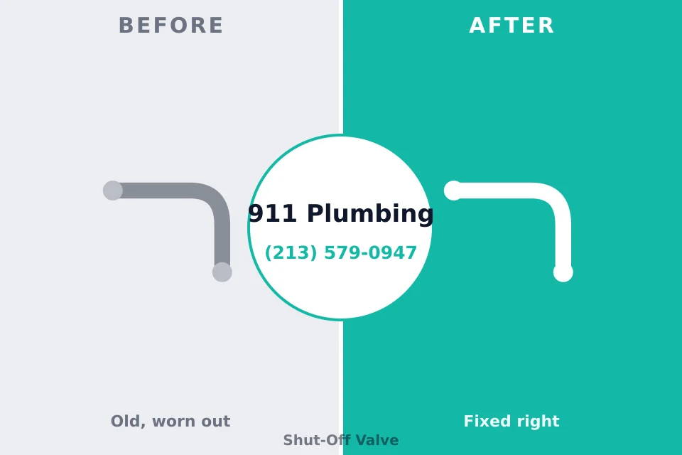 Before and after: plumbing company Belmont, CA